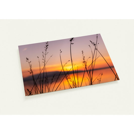 Sunset at the Lake Greeting Card Set of 10 Cards (2-Sided, with Envelopes)
