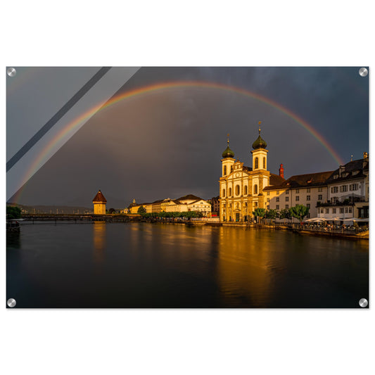 Rainbow Lucerne- acrylic print 